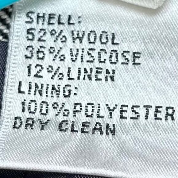 Talbots 14 Wool Herringbone Pleat Skirt Office Business Work Preppy - Picture 4 of 6